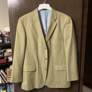 Bachrach Light Olive Tweed Suite Jacket